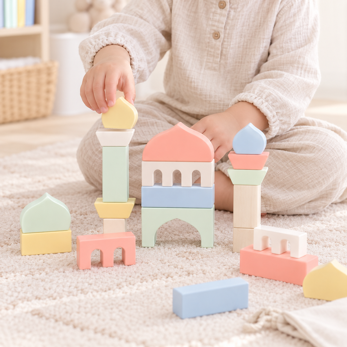 Masjid Wooden Blocks