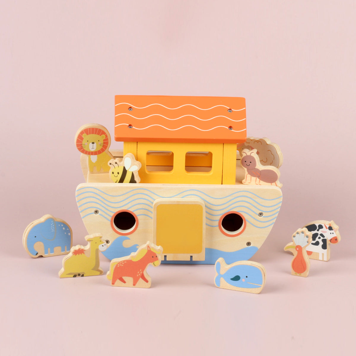 Prophet Nuh's Ark Wooden Animal Shape Sorter