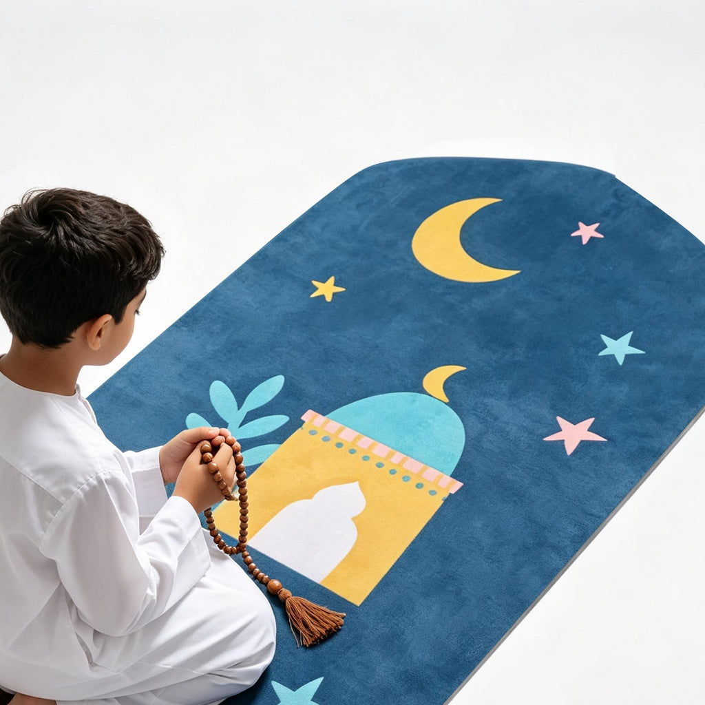 Boys Non-Slip Thick Prayer Mat