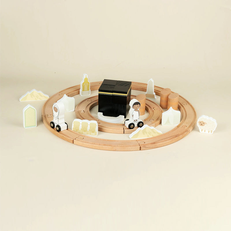 Kaaba Wooden Train Track Set